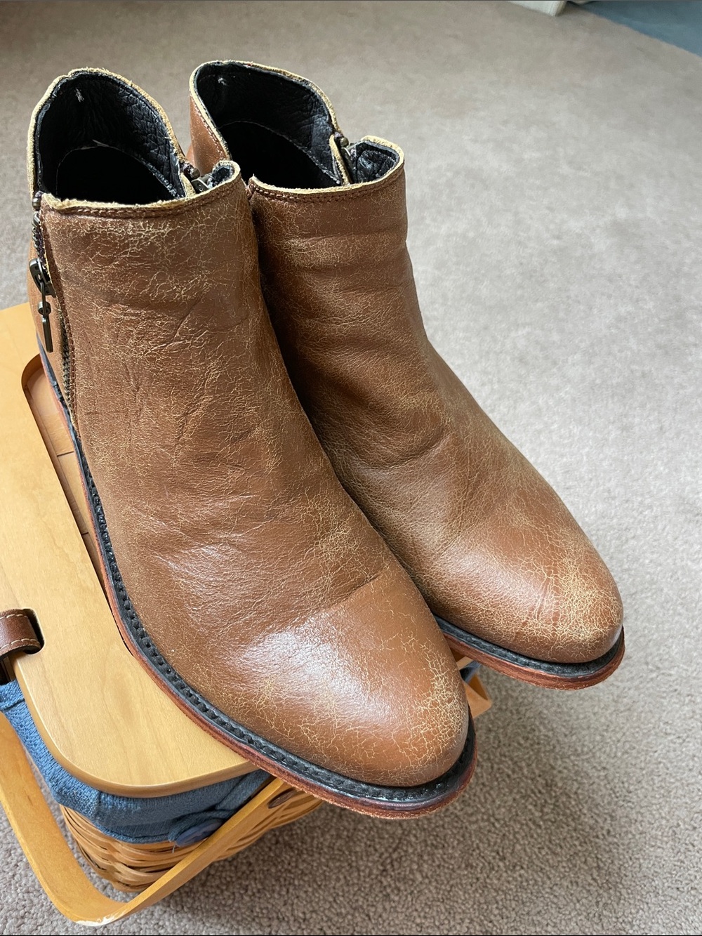 LIBERTY Black leather Ankle Boots